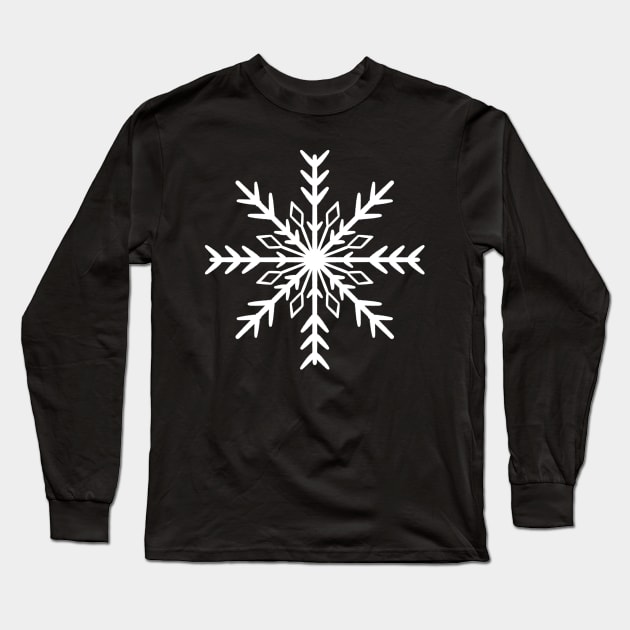 Simple white snowflake Long Sleeve T-Shirt by SRSigs